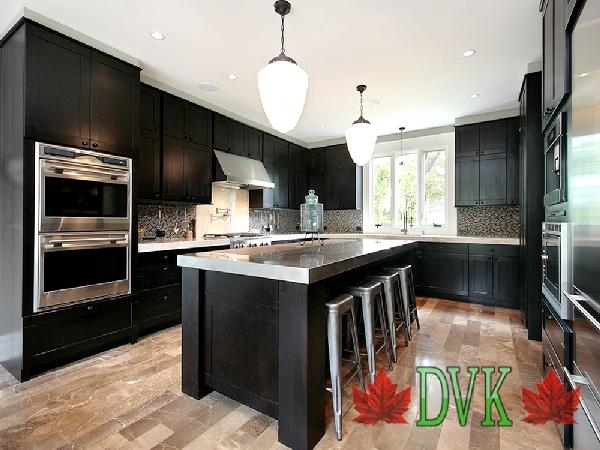 Kitchen Cabinets Vancouver 33 Espresso Walnut Shaker Dvk Discount Price For 10 X10 Kitchen 3699 00